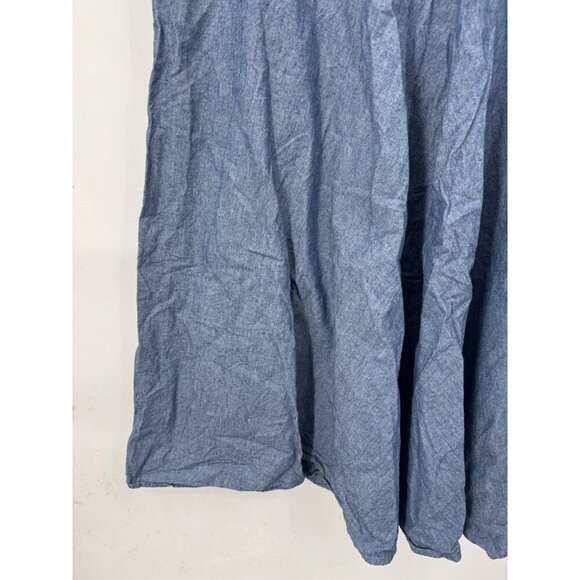 Pendleton Chambray Embroidered Shirt Mini Dress Women 12 Blue Ethereal Western - Picture 9 of 9